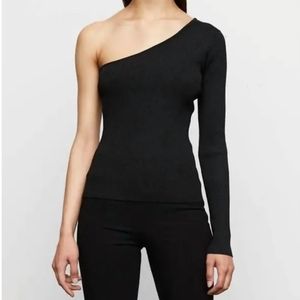 Bailey 44 Ribbed One-Shoulder Top